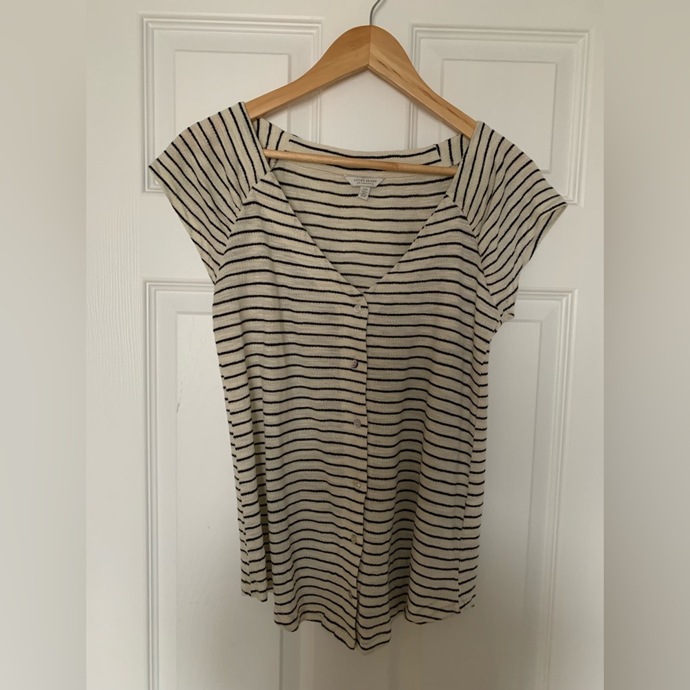 Lucky Brand striped cotton shirt